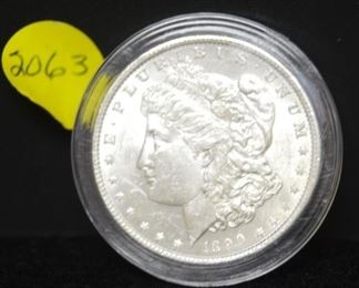 2063 - 1890-P Morgan Silver Dollar - Uncirculated