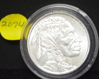 2074 - Indian Head Fine Silver 1 Troy Oz