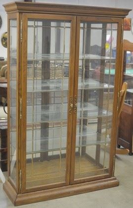 5614 - Double Door Curio with Beveled Glass