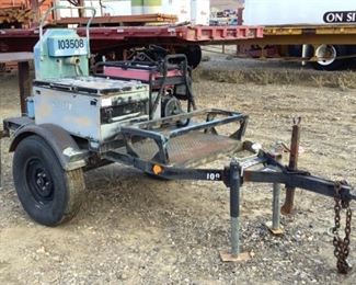 Located in: Carson City, NV
Utility Trailer w/ Bender and Generator
**No VIN or MFR of Trailer**
**Bender is Bolted to Trailer, Generator is Bolted to Trailer, Tool Box is Welded to Trailer**
Lot Includes -
(1) Greenlee Conduit Bender
**Working Condition Unknown**
(1) Generator
MFR - Honda
Model - EB 5000X
**Working Condition Unknown**
(1) Tool Chest
32"W x 19"D x 17-1/2"H
**Sold as is Where is**