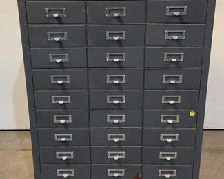 Located in: Chattanooga, TN
MFG Cole
Metal Card Filing Cabinet
Size (WDH) 30-1/2"Wx13"Dx37-1/2"H
**Sold as is Where is**