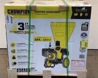 Located in: Chattanooga, TN
Condition "New in Box"
MFG Champion
Power (V-A-W-P) 224cc
Chipper Shredder
3" Chipping Capacity
**Sold As Is Where Is**

SKU: D-2-B