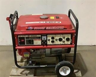 Located in: Chattanooga, TN
MFG All-Power
Model APG3009
Ser# 39008W162045
Power (V-A-W-P) V-120/240, Hz -60, A-42/21,Single Phase
6000W Generator
Per Consignor - Tank & Carb Needs Rebuilt
*Sold As Is Where Is*

SKU: L-5-D