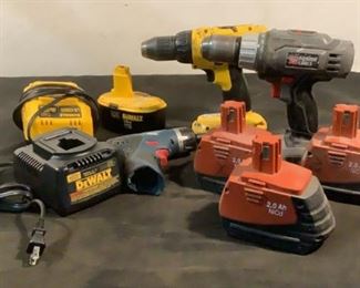 Located in: Chattanooga, TN
Assorted Drills and Batteries
DeWalt Drill **Tested Works**
(2) DeWalt Battery Charger **Tested Works**
DeWalt Battery 18 V **Tested Works**
Porter Cable Drill **Unable To Test**
Bosch Cordless Screwdriver **Unable To Test**
(3) Hilti Batteries 2,0 Ah NiCd **Unable To Test**
**Sold As Is Where Is**