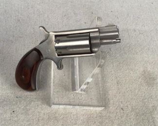 Serial - W44415
Mfg - North American Arms, Inc
Model - NA-22M Revolver
Caliber - 22 Magnum
Barrel - 1 1/8"
Capacity - 5
Type - Revolver, Single Action
Located in Chattanooga, TN
Condition - 3 - Light Wear
This lot contains a North American Arms NA-22M single action revolver chambered in 22 Magnum. This revolver is perfect for those who seek a carry pistol with maximum concealment, featuring a stainless finish and wooden grips.

**Dayton PD search and seizure firearm**