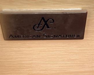 American Signature white distressed dresser w/mirror measures 57" x 20" x 38"