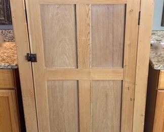 Antique pine cupboard measures 36" x 26.5" x 61"