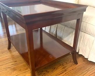 Vintage 2 tiered side table/tea table measures 31" x 23" x 25.5