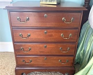 Hickory White nightstand measures 26" x 16" x 29.5"
