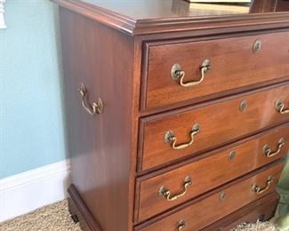 Hickory White nightstand measures 26" x 16" x 29.5"