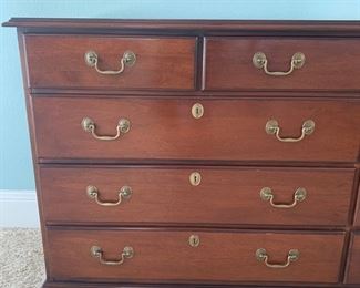 Hickory White Dresser measures 68" x 20" x 34.5"