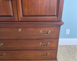 Hickory White tv/storage armoire measures 41" x 20" 73"