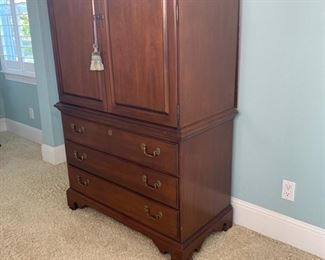 Hickory White tv/storage armoire measures 41" x 20" 73"