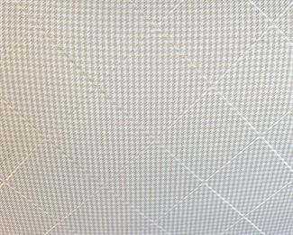 Arm chair with fringe detail measures 26" x 25" x 42" (some stains on seat of chair)