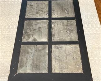 Asian influenced inlaid slate tile top coffee table measures 35.5" x 50.5" x 19.5" (VERY HEAVY)