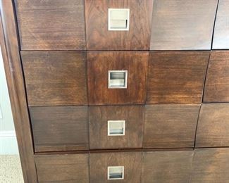 American Signature espresso dresser w/mirror measures 60" x 19" x 44"