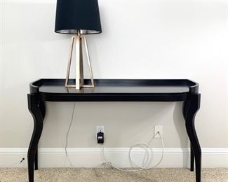 Contemporary console table measures 48.5" x 18" x 31"