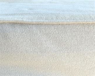 Indonesian rubberwood daybed with mattress for outdoor use measures 77" x 43" x 36"