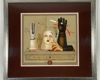 SHIMON OKSHTEYN (Ukranian, b. 1951) | "Belle Fish" lithograph; ed 24/150, pencil signed lower right; 33 x 36 in. 