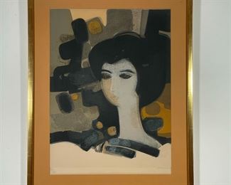 ANDRE MINAUX (1923-1986) PRINT | ed 109/160, pencil signed and numbered; 35 x 27-1/2 in.; under non-glare glass 