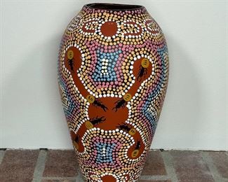 AUSTRALIAN ABORIGINAL VASE | h. 11 in. 