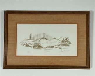 JAN De RUTH PRINT | "Dream" ed. 59/200, pencil signed, titled, and numbered; 17 x 25 in. overall 