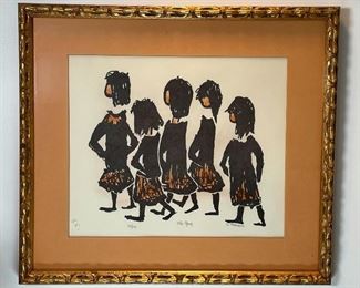 S. ROSENBLUM ARTWORK | "The Gang" ed 70/100; 19 x 21-1/2 in., framed 