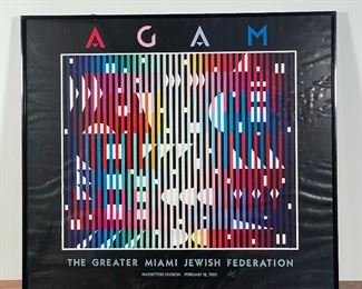 YAACOV AGAM POSTER | h. 26 x 29 in., some rippling 