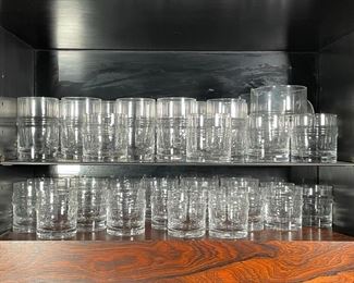 BLOWN GLASS BARWARE | h. 5 in x dia. 3 in. (largest) 