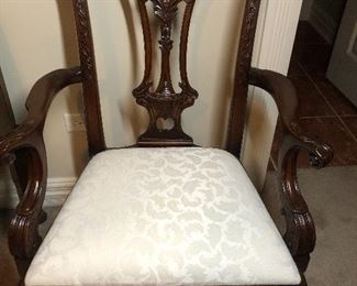 ARDLEY HALL CHIPPENDALE ARM CHAIR  $165
