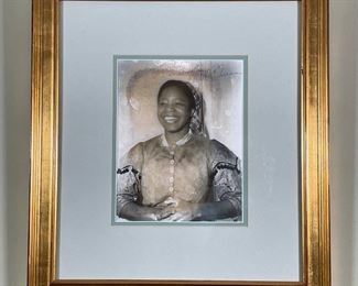 BUTTERFLY McQUEEN SIGNED PHOTO | with authenticity paperwork on verso; 18 x 16 in., framed