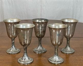 COLEMAN, ADLER & SON STERLING CUPS | each 6-3/4 in. 4.66 oz; approx total weight 23 oz