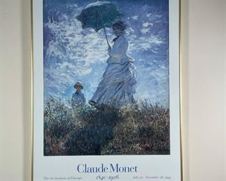 (3pc) IMPRESSIONIST MUSEUM POSTERS | framed under glass, largest h. 36 x 26 in.