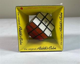 UNOPENED EARLY RUBIK'S CUBE | manufacture by Ideal, still in cellophane; box 4 x 5 x 5 in.