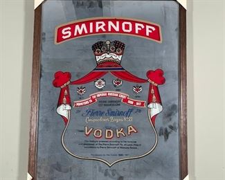 SMIRNOFF VODKA MIRROR | h. 26 x 19-1/2 in.