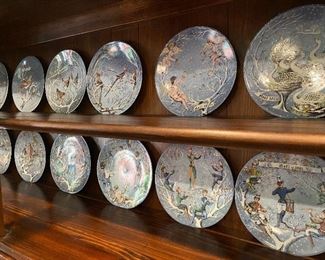 (12) Limoges Haviland Collector Plates 