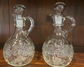 Princess House Fantasia Crystal Cruet Set 
