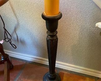 Farmhouse Decor Floor Standing Pillar Candleholder 