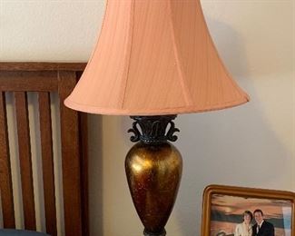 $85-Gold finished table lamp