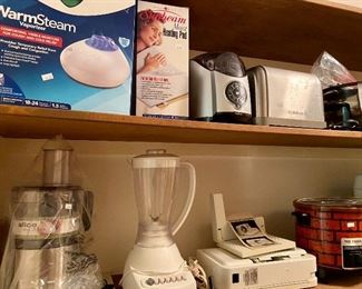 many new, or rarely used small appliances