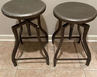 ADJUSTABLE METAL STOOLS
