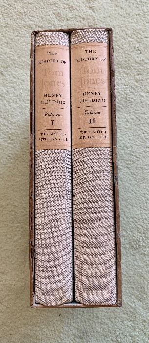 $75 - “The History of Tom Jones” by Henry Fielding,  Volumes I and II; The Limited Editions Club, 1952; signed by the artist T.M. Cleland and numbered.