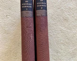 $75 - “Lavengro” by George Borrow; Volumes I and II; printed for members of  The Limited Editions Club at Curwen Press, London,m 1956; signed by the illustrator Barnett Freedman and numbered.