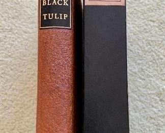 $75 - “The Black Tulip” by Alexandre Dumas; Printed for members of the Limited Editions Club by J. Enschede; Signed by the designer Jan Van Krimpen and the illustrator Frans Lammers, numbered 551/1500