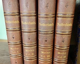$100 - "History United Netherlands" John Lothrop Motley ,Volumes I, II, III, IV; 