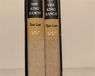 $60 - The King Ranch volumes 1 and 2; Tom Lea; Little Brown & Co First Edition; slipcase