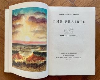 $20 - The Prairie by James Fenimore Cooper; Limited Editions Club 1940; signed and numbered