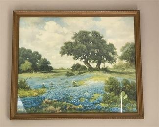 Framed Artwork - Vintage Robert Woods Landscape Print 