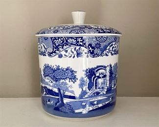 Blue & White Spode Jar