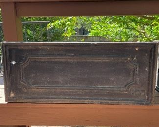 LOT #123 - $200 EACH - Heavy Antique Eschbach Cast Iron Planter (there are 2 of these available), each is approx. 24" L x 10" W x 10" H